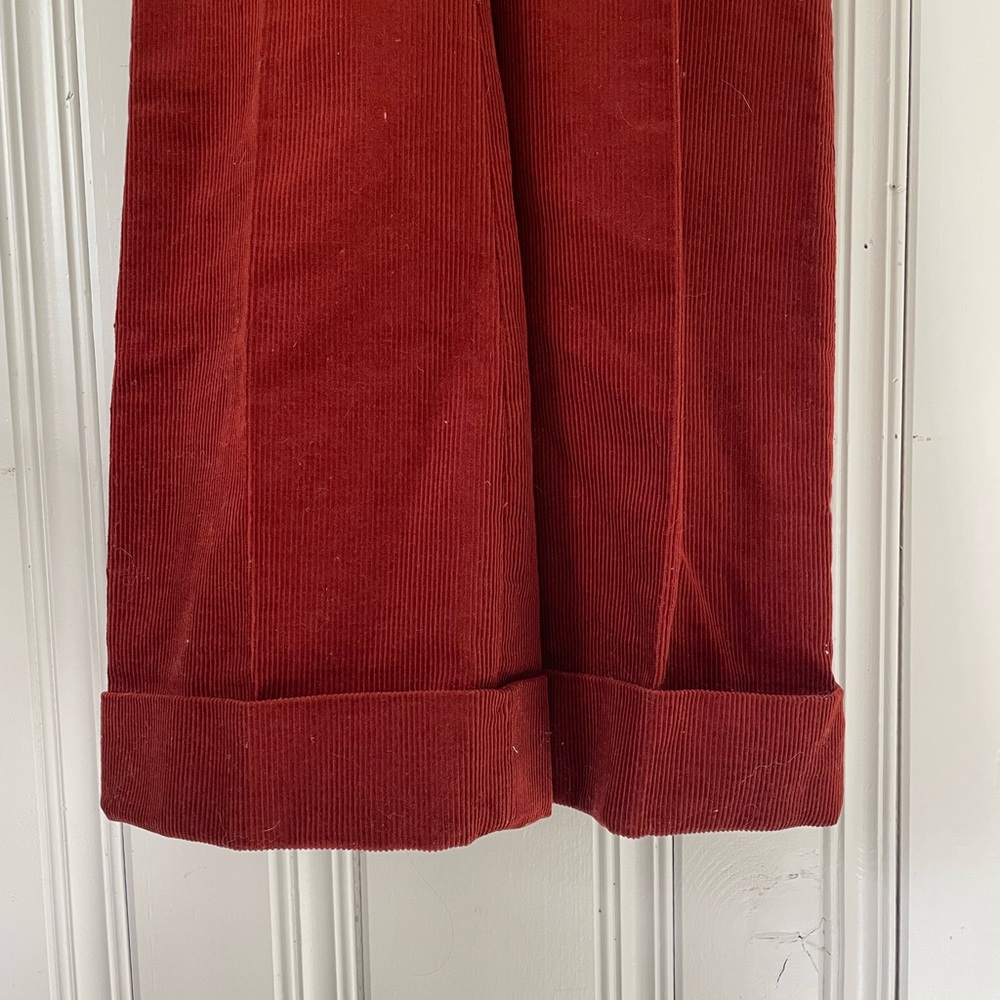 levis vintage panatela rust / Siena cords/ cuffed bell bottoms western wear